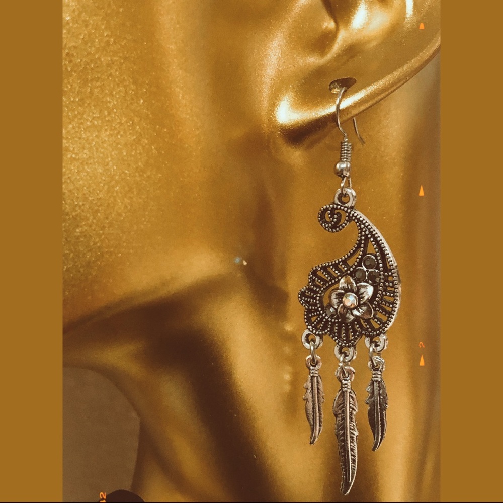 Paisley TearDrop Drop Earrings